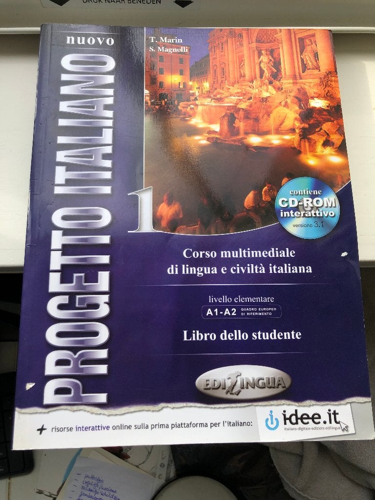 Twee Italiaanse cursusboeken Progetto Italiano, Ophalen of Verzenden, Zo goed als nieuw, Italiaans