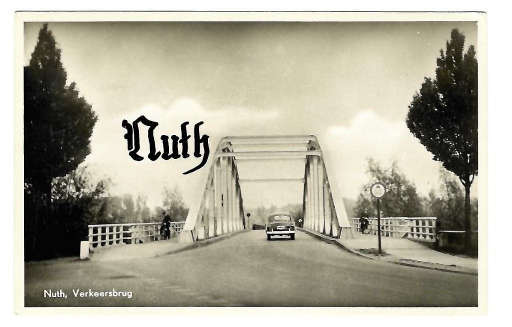 Nuth bij Sittard - Verkeersbrug, Verzenden, 1940 tot 1960, Ongelopen, Limburg