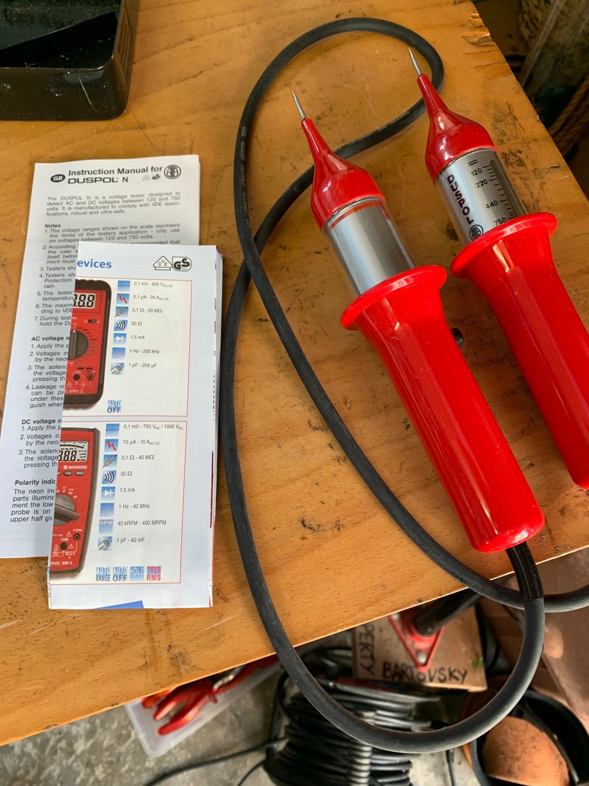 Benning Duspol N voltage spanningsmeter nieuw! Analoog, Elektriciteit, Ophalen of Verzenden, Benning, Nvt