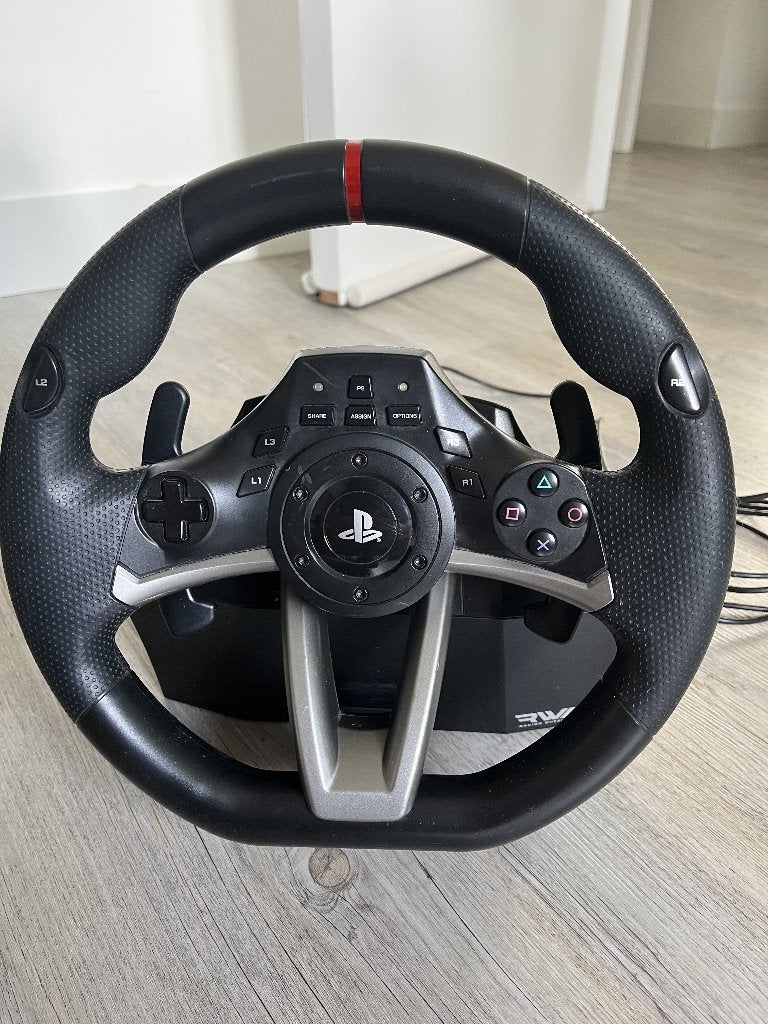 Hori racestuur + pedalen voor ps, Spelcomputers en Games, Ophalen, Gebruikt, Stuur of Pedalen, PlayStation 4