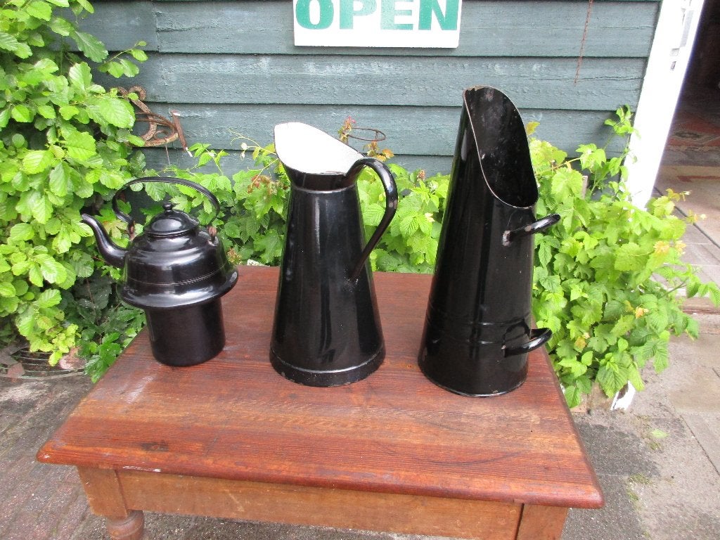 emaille - zakketel, Antiek en Kunst, Ophalen of Verzenden