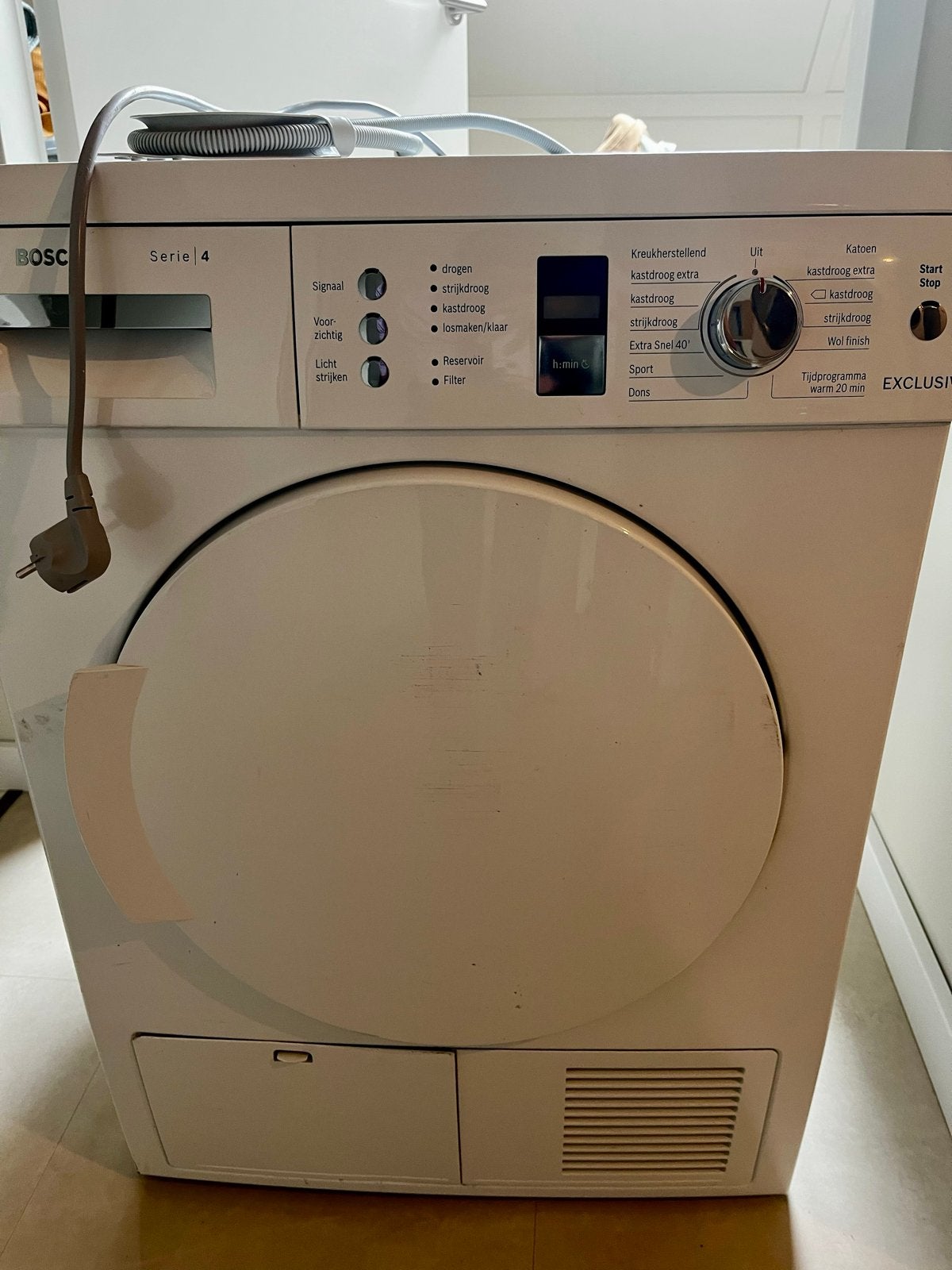 Bosch Serie 4 Condensdroger WTE84383NL/46, Ophalen, 6 tot 8 kg, Gebruikt, Voorlader