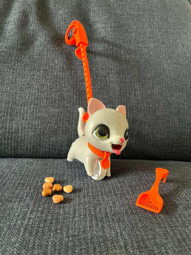 FurReal Friends Poopalot grijs katje, Ophalen, Zo goed als nieuw, Meisje
