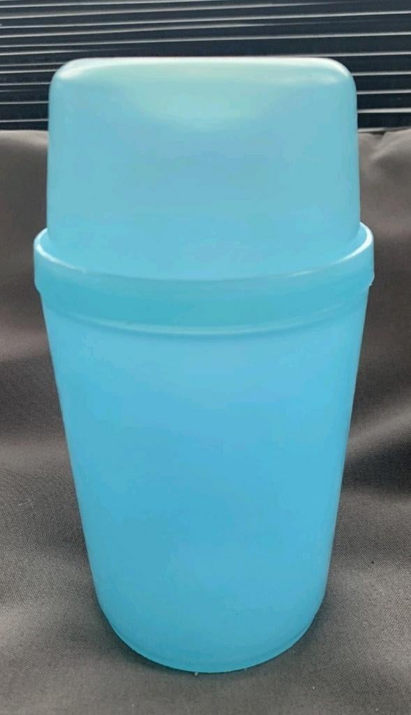 Tupperware Vacuüm Shaker - Lichtblauw, Ophalen of Verzenden, Gebruikt, Blauw, Beker of Kan
