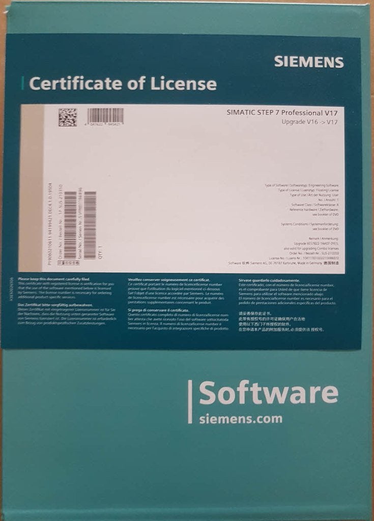 Siemens TIA Portal, div. versies origineel met licentie, Computers en Software, Ophalen of Verzenden, Nieuw, Windows