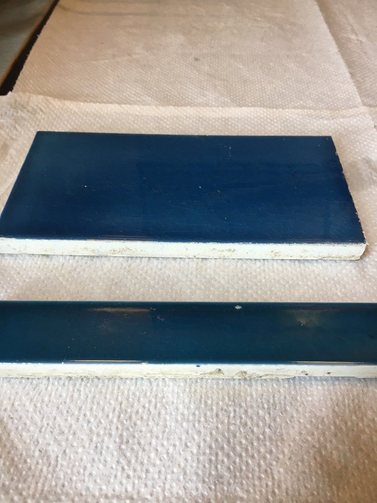 Wandtegels, blauw, art nouveau, Antiek en Kunst, Ophalen