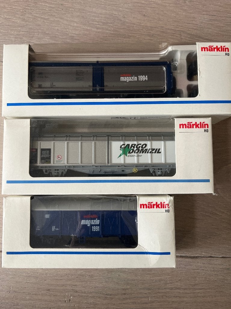 Marklin ho 84633, 48023, 84627 wagons nieuwstaat, Wisselstroom, Verzenden, Märklin, Nieuw