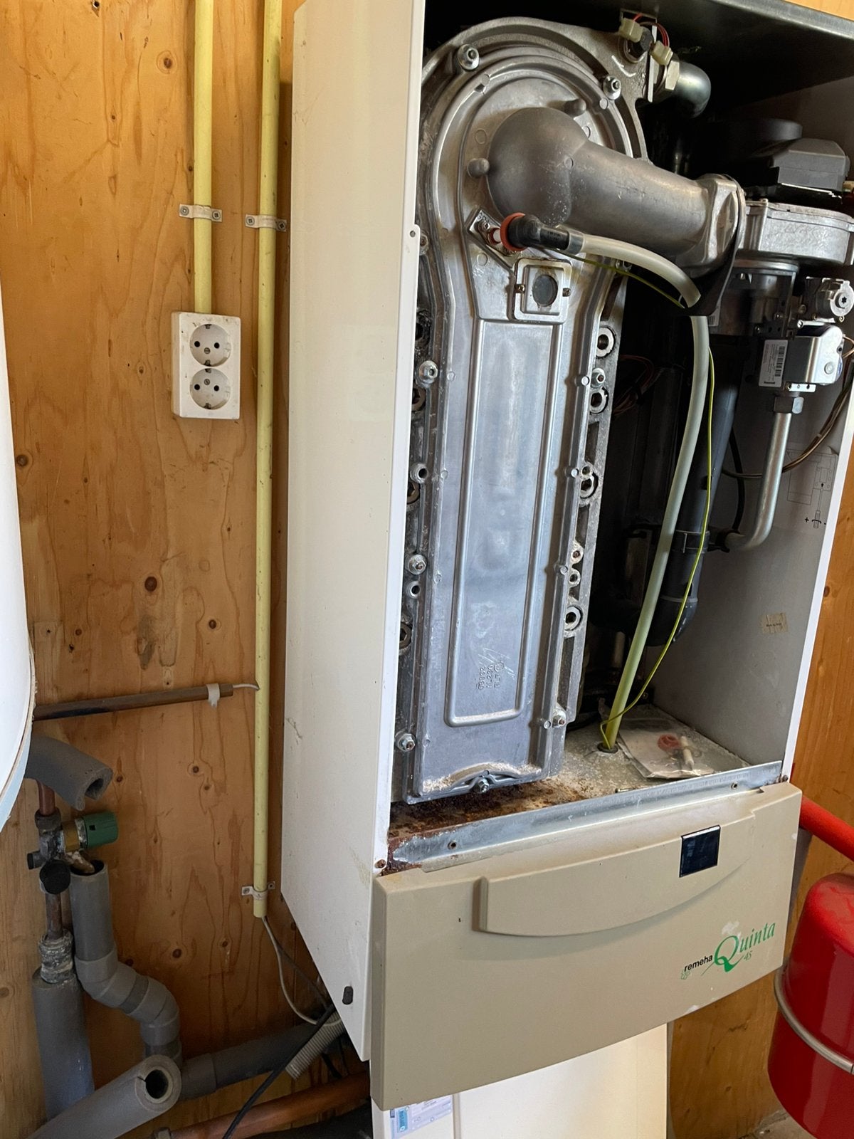 Remeha Quinta 45 CV ketel loop of sloop, Doe-het-zelf en Verbouw, Verwarming en Radiatoren, Ophalen, 30 tot 80 cm, Gebruikt, Cv-ketel of Combi-ketel