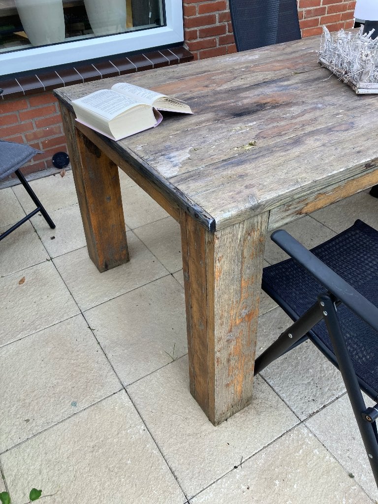 Eettafel tuintafel, Huis en Inrichting, Tafels | Eettafels, Ophalen, Gebruikt, 50 tot 100 cm, Vijf personen of meer