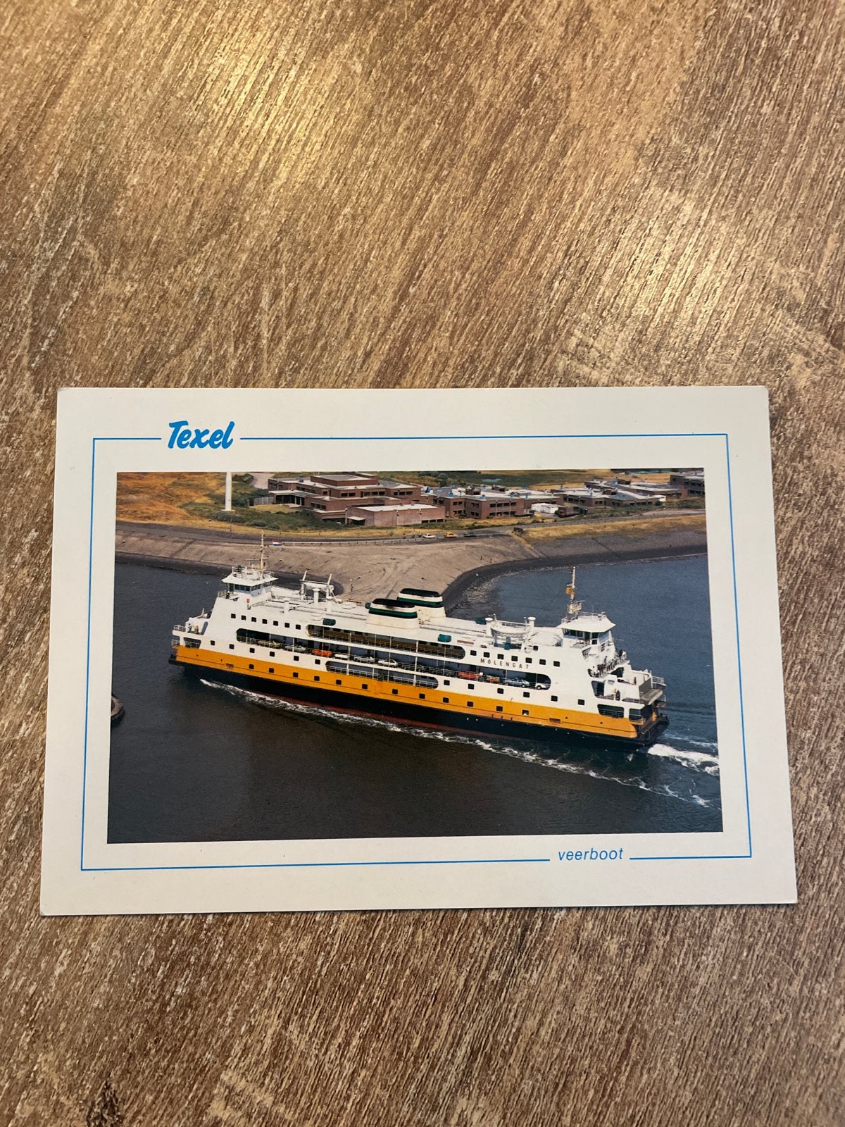 Oude ansichtkaart: Veerboot Texel, Ophalen of Verzenden, 1980 tot heden, Ongelopen, Waddeneilanden