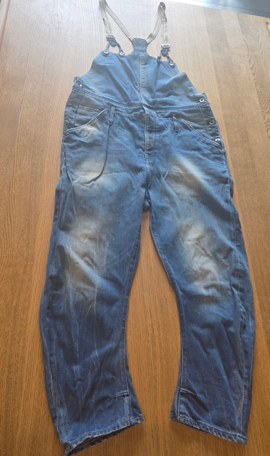 G-Star Raw Denim Salopette - Maat XL, Maat 42/44 (L), Driekwart, G-Star Raw, Gedragen