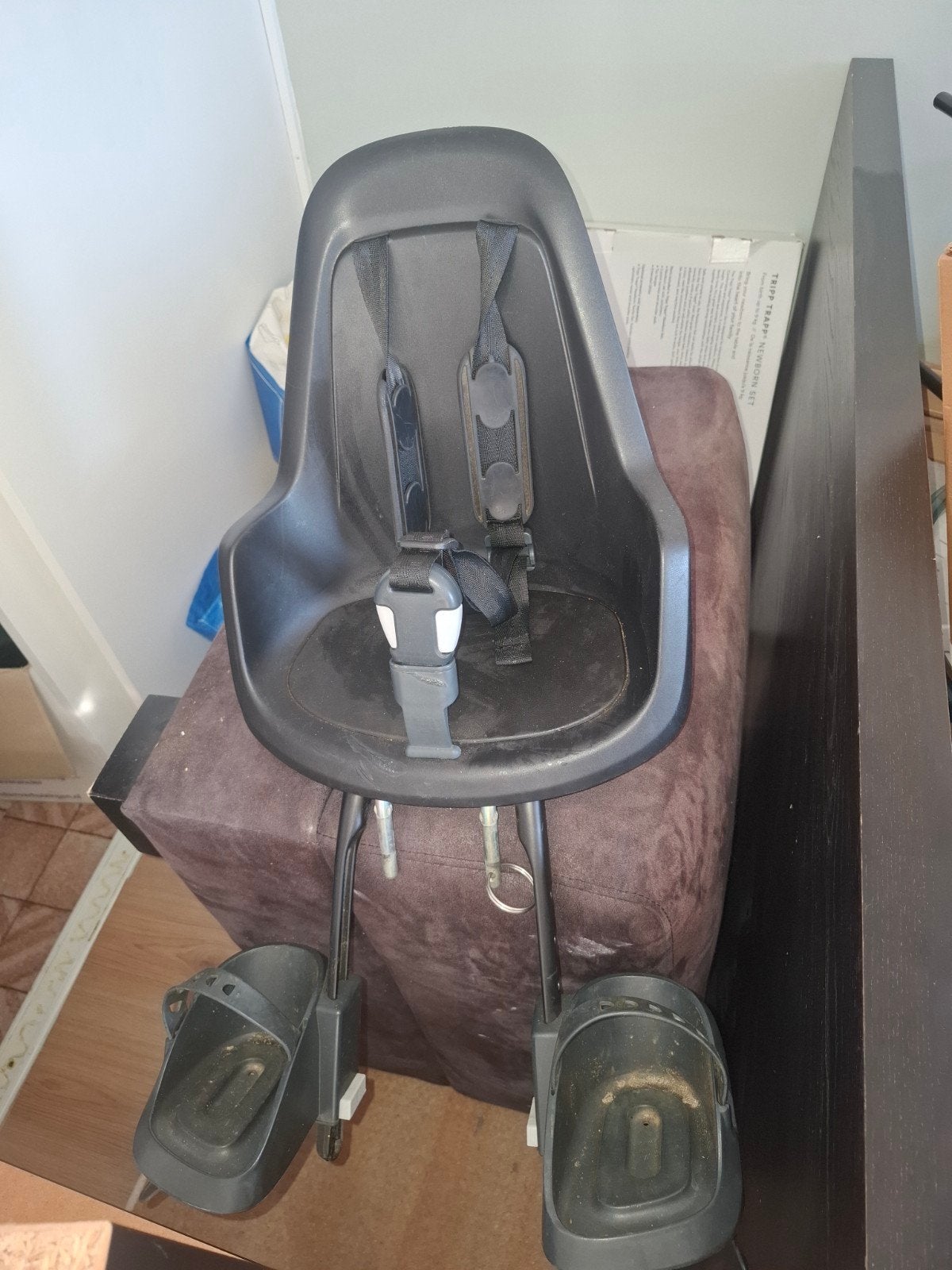 Bobike fietsstoeltje voor voorop met windscherm, Ophalen of Verzenden, Gebruikt, Voorzitje, Bobike