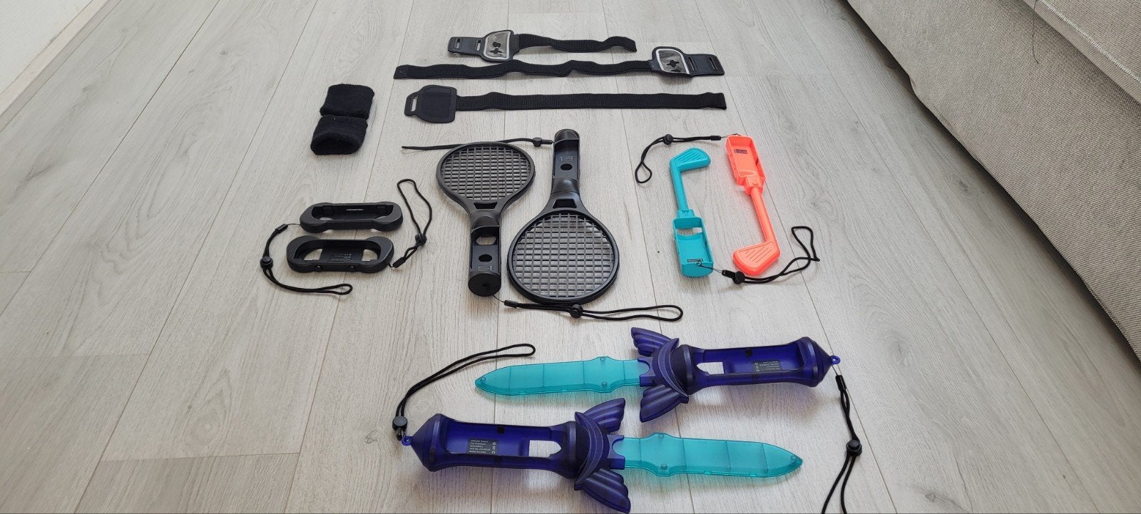 Nintendo Switch Accessoires Bundel - Golf, Tennis, Zwaarden, Nintendo, Zo goed als nieuw, Overige typen, Overige merken