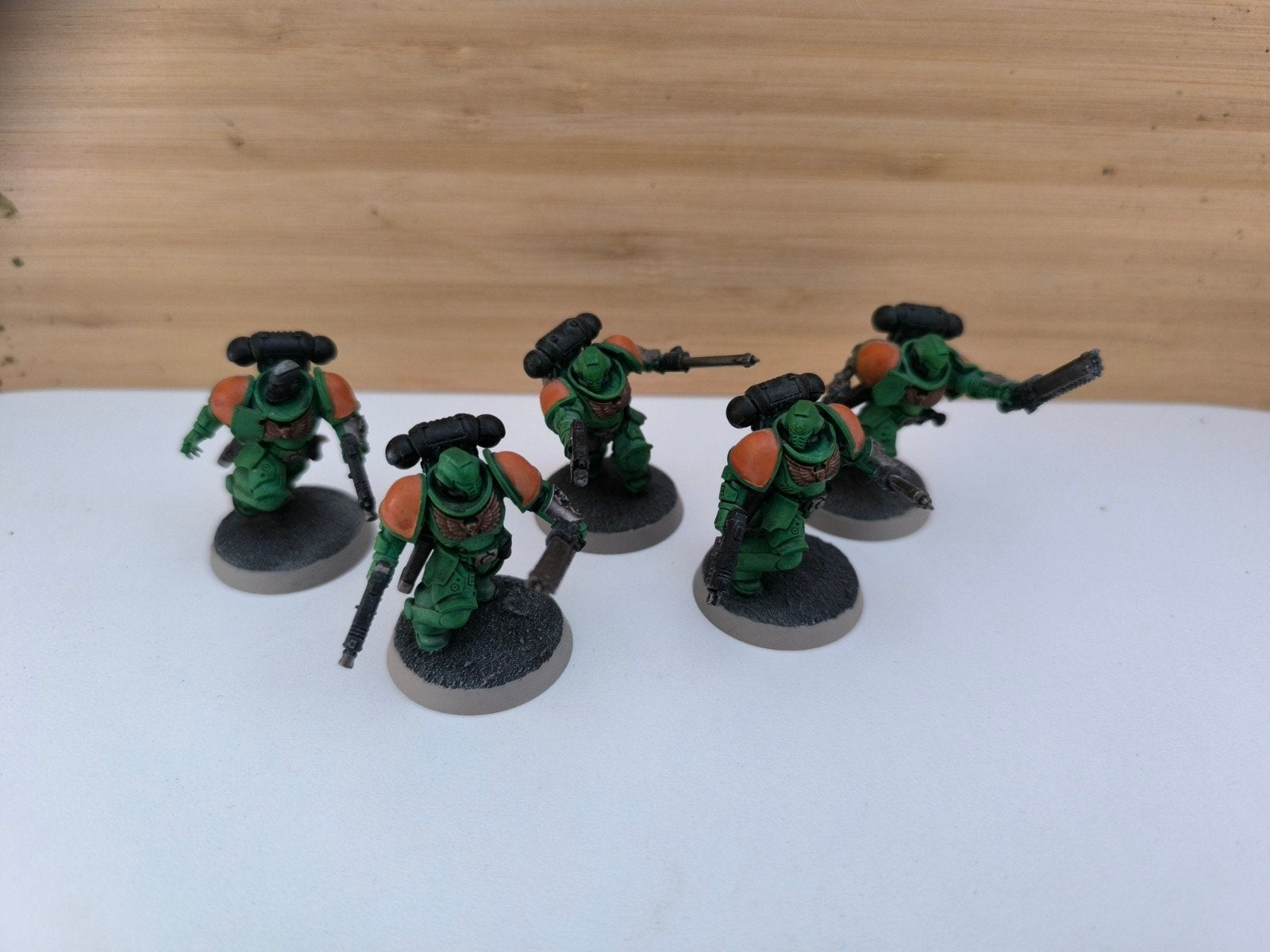 Space Marine - 5 assault intercessors, Hobby en Vrije tijd, Met verf, Gebruikt, Figuurtje(s), Ophalen of Verzenden