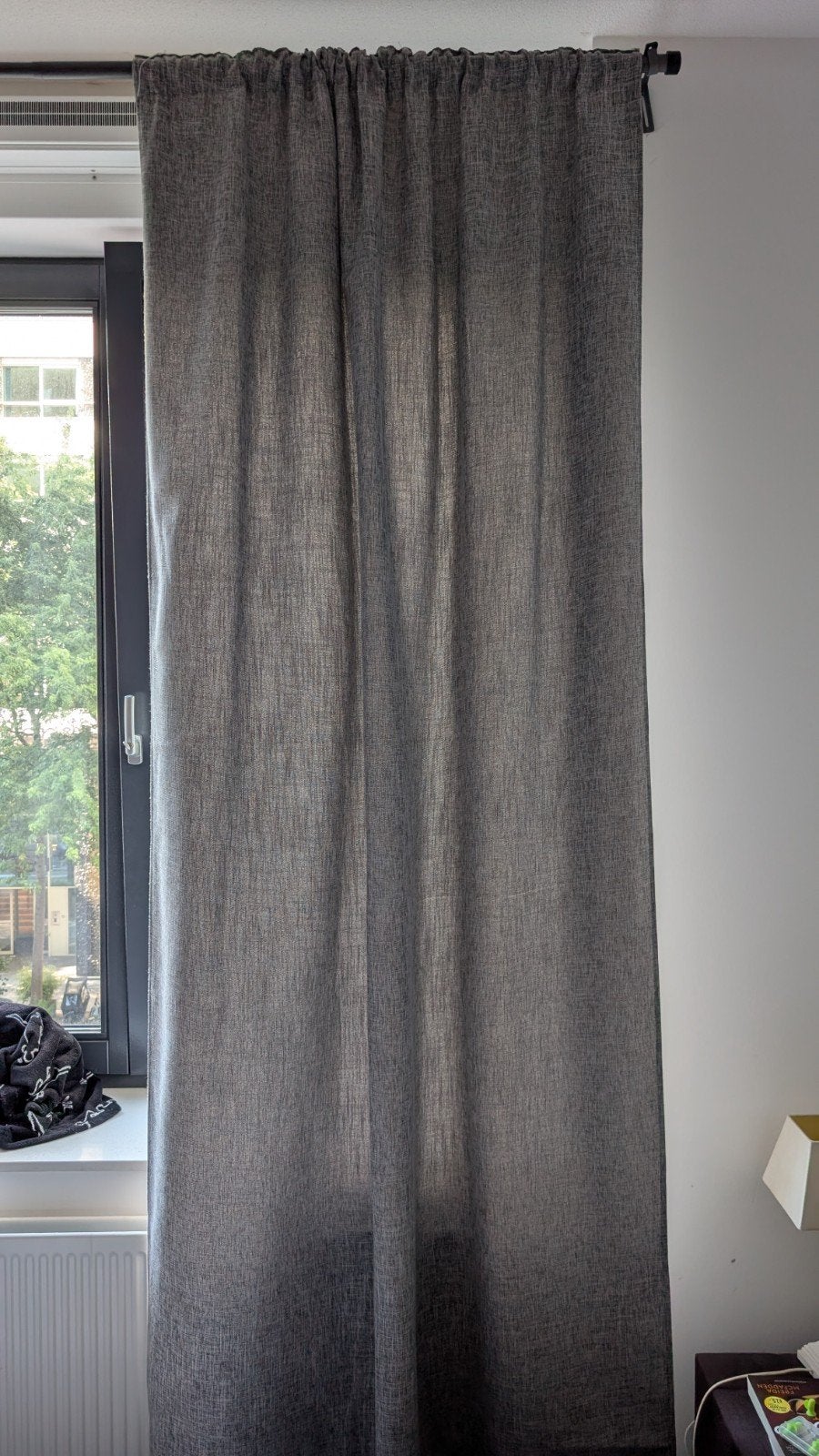 5x VT Wonen Gordijnen - Grijs, 140x270 cm, Ophalen