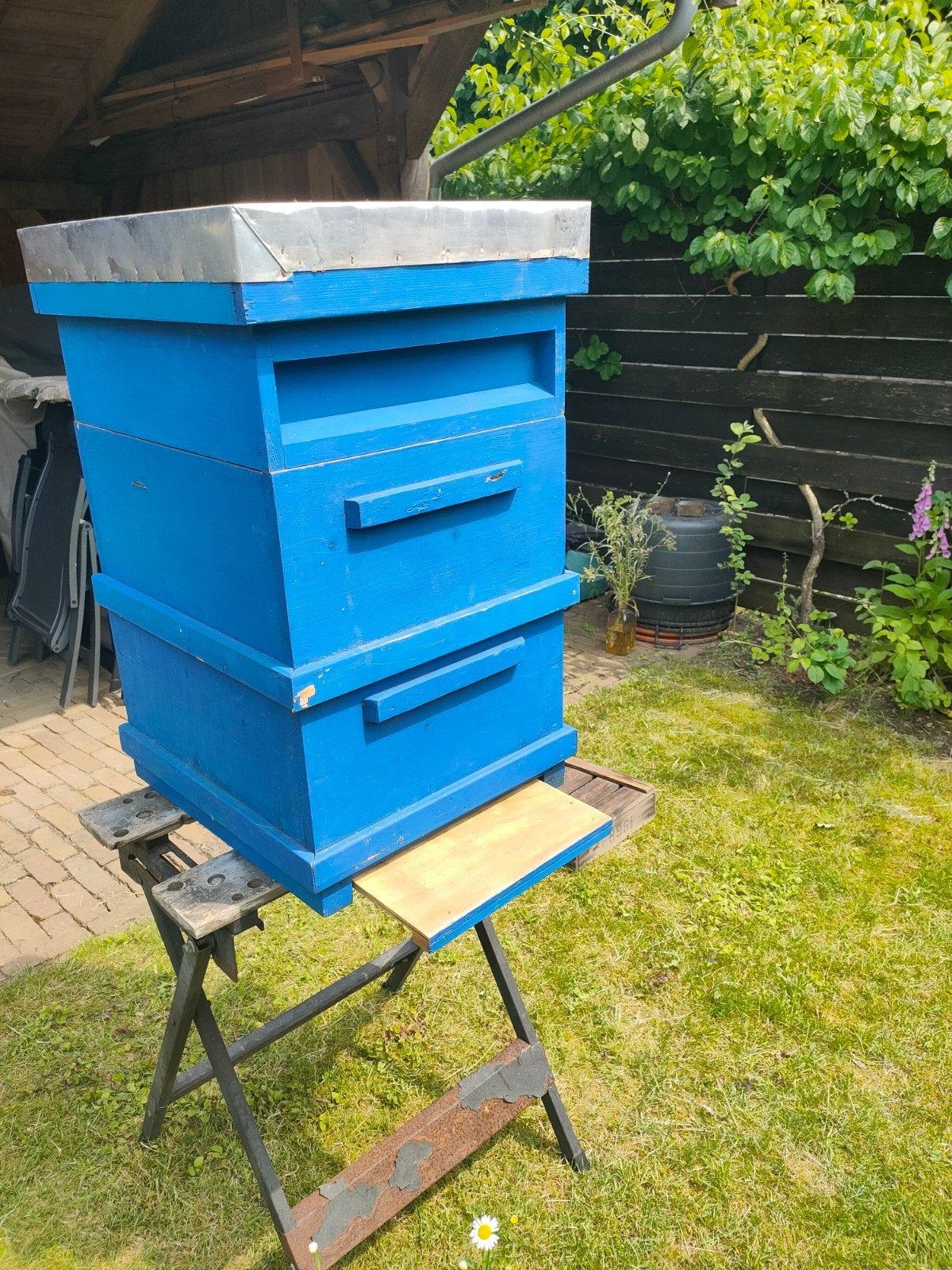 Houten bijenkast., Dieren en Toebehoren, Bijen