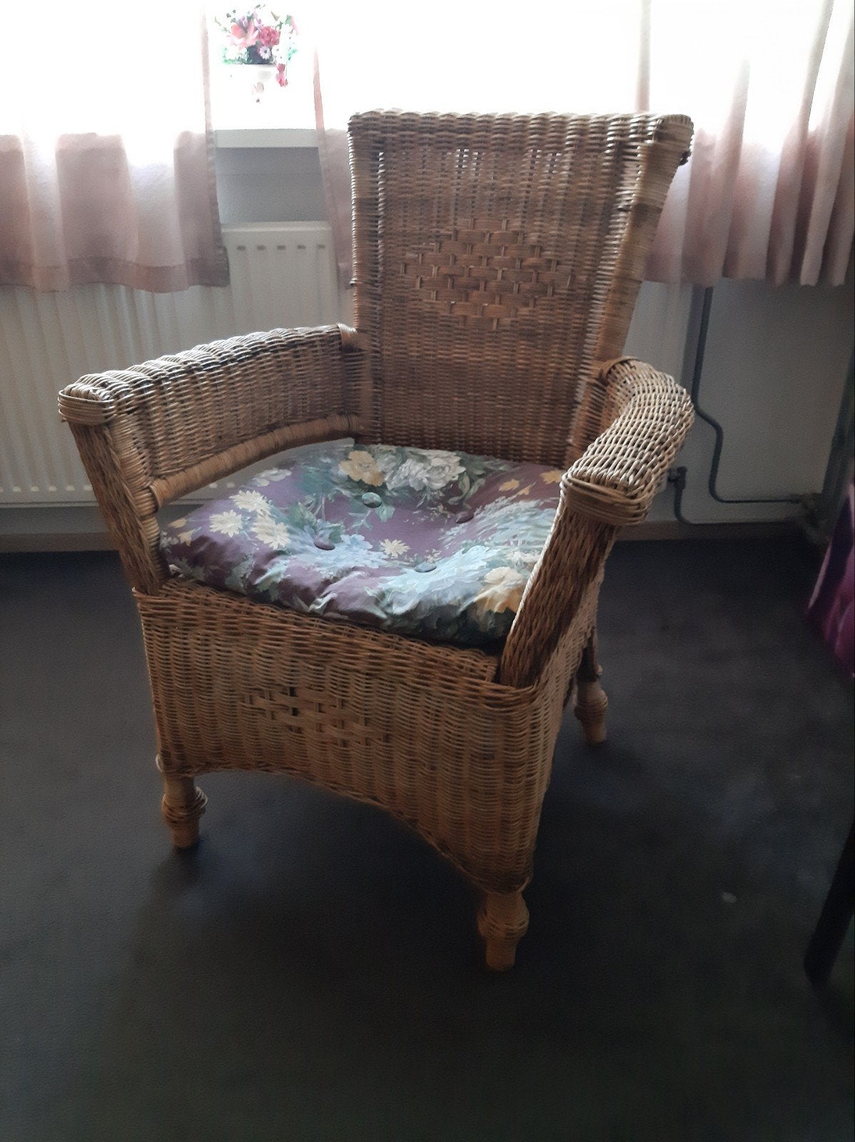 Rieten fauteuil / Stoel, Ophalen
