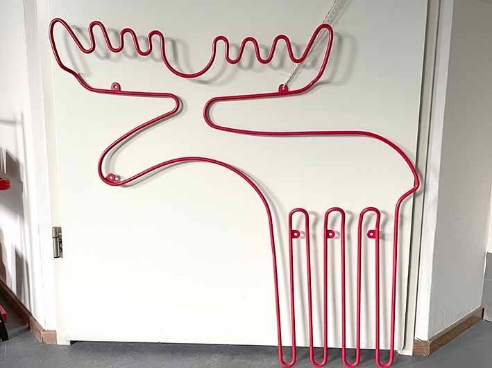 Groot Vintage Retro Ikea Sprallig Eland wandkapstok Nieuw, Wandkapstok, Nieuw, Ophalen of Verzenden, Minder dan 100 cm