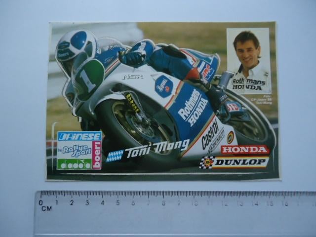 sticker oud Honda Rothmans motorrace MANG GP Japan 88 '88, Verzenden, Zo goed als nieuw, Bedrijf of Vereniging