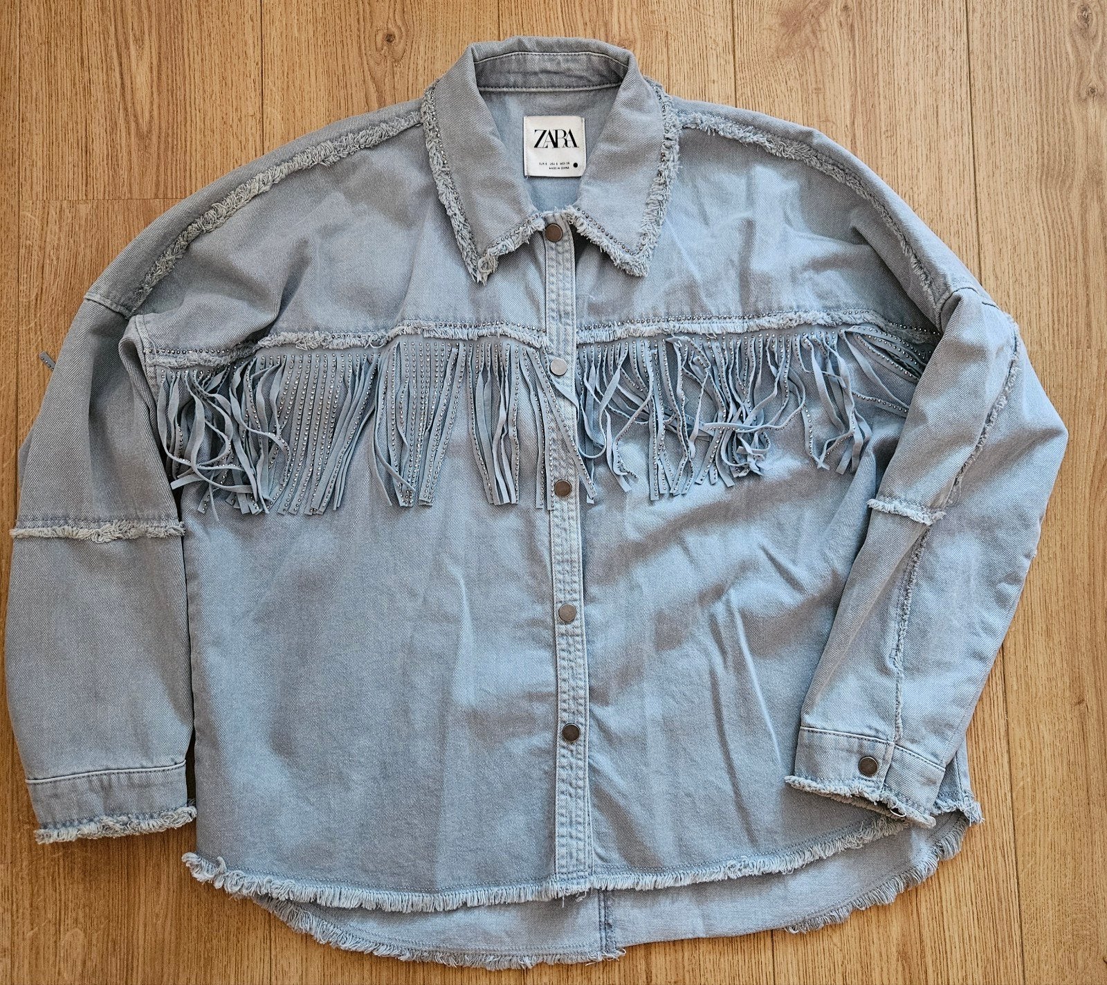 BLOUSE/JASJE MAAT M, Zara, Ophalen of Verzenden, Zo goed als nieuw, Blauw