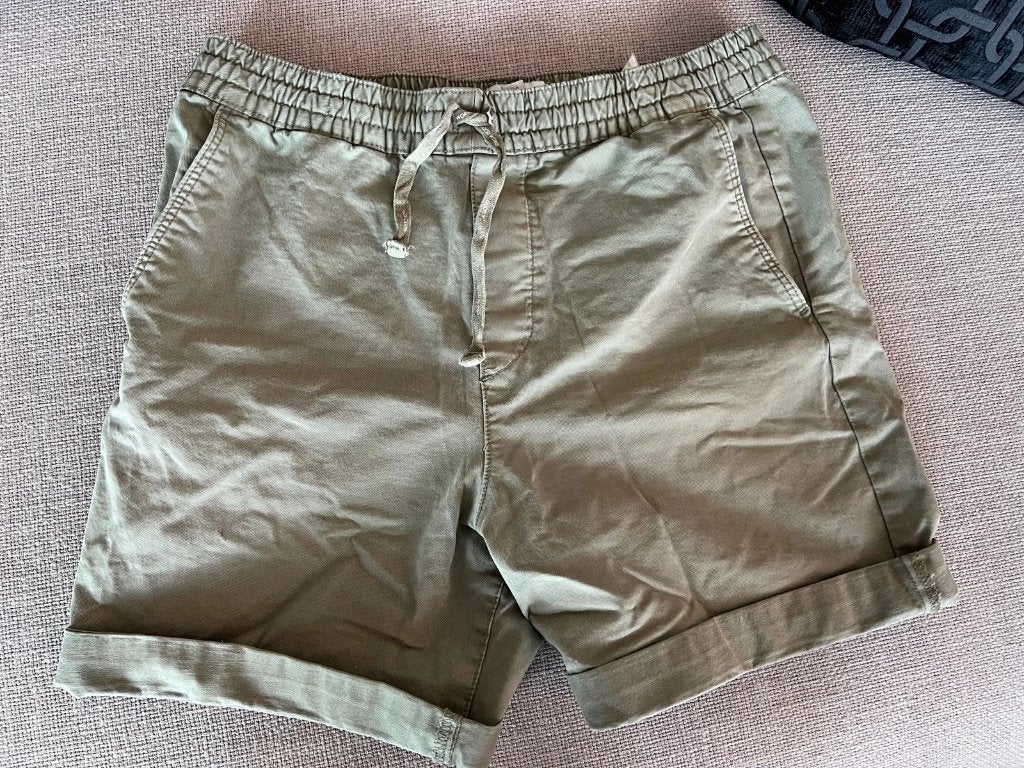 H&M Heren korte broek met elastische taille, Ophalen of Verzenden, Zo goed als nieuw, Blauw