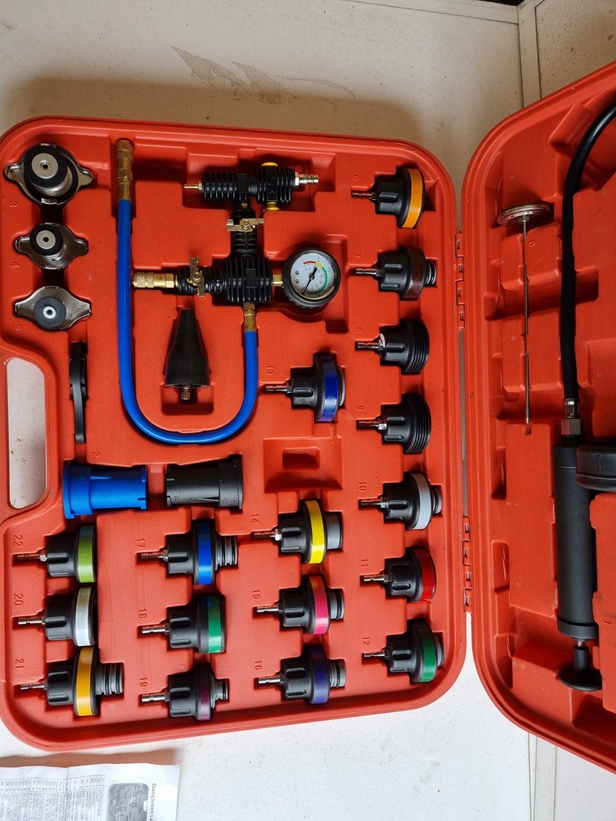Koelsysteem tester radiateur tester, Ophalen of Verzenden, Zo goed als nieuw