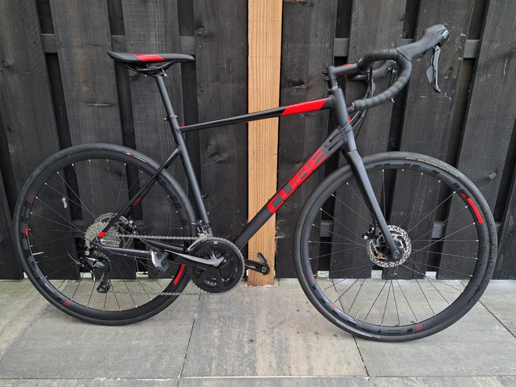 NIEUWSTAAT CUBE AGREE SL DISC 2x11 58CM, Fietsen en Brommers, Fietsen | Racefietsen, 28 inch, Heren, Aluminium, Zo goed als nieuw