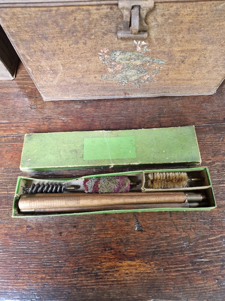 vintage geweer reinigingsset, Ophalen of Verzenden