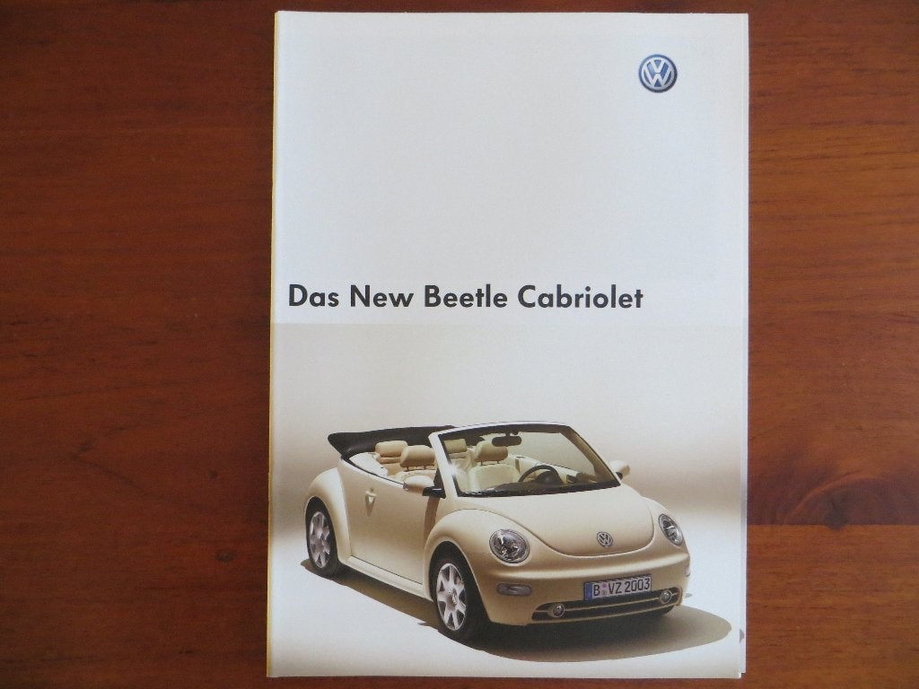Volkswagen New Beetle Cabriolet (sept. 2002) + bijlage, Ophalen of Verzenden, Nieuw, Volkswagen
