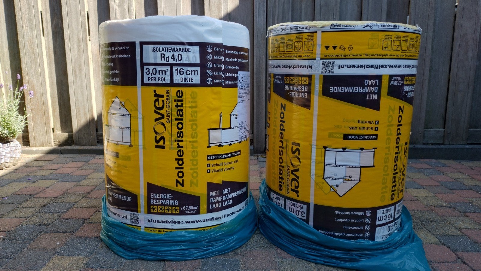 Isover zolderisolatie., 12 cm of meer, Nieuw, 5 tot 10 m², Glaswol