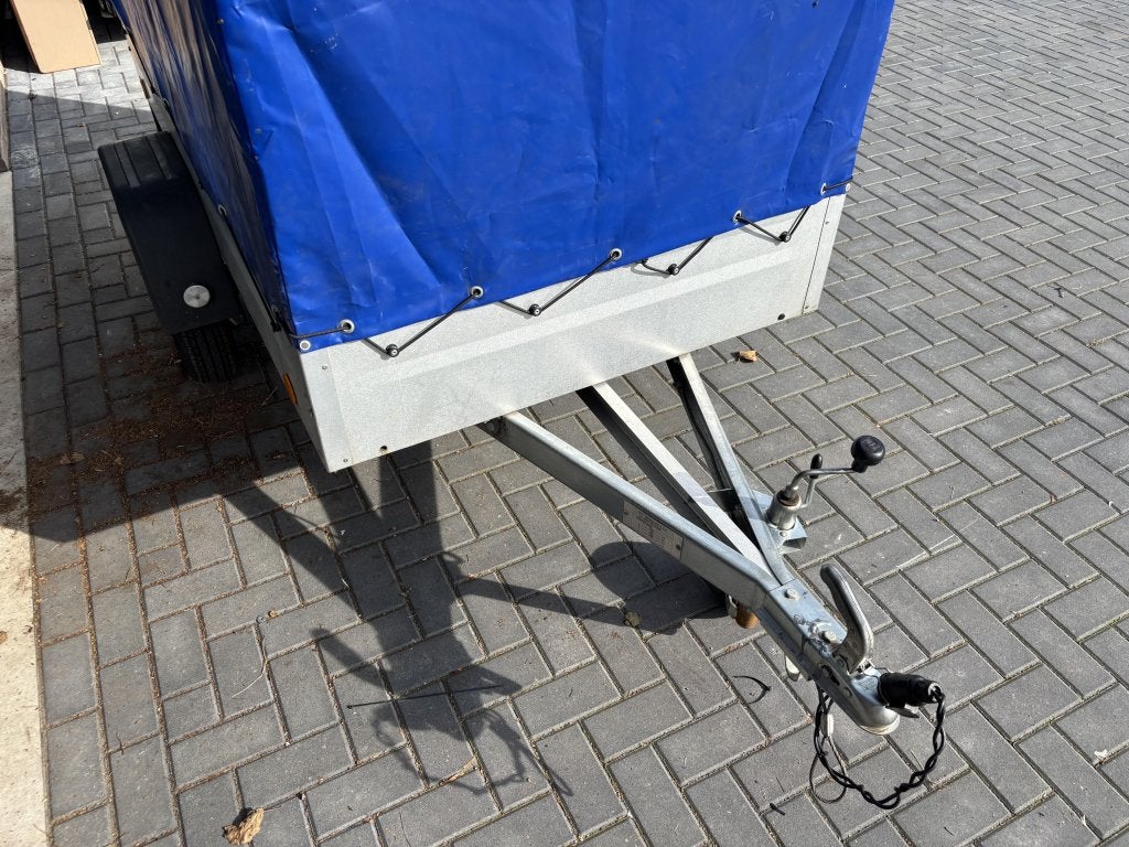 Huifaanhanger aanhangwagen enkelasser bakwagen 750 kg, Gebruikt