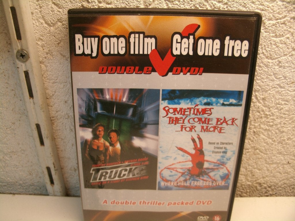 dvd 80b truck en sometimes they come back for make, Vanaf 16 jaar, Ophalen of Verzenden, Zo goed als nieuw, Slasher