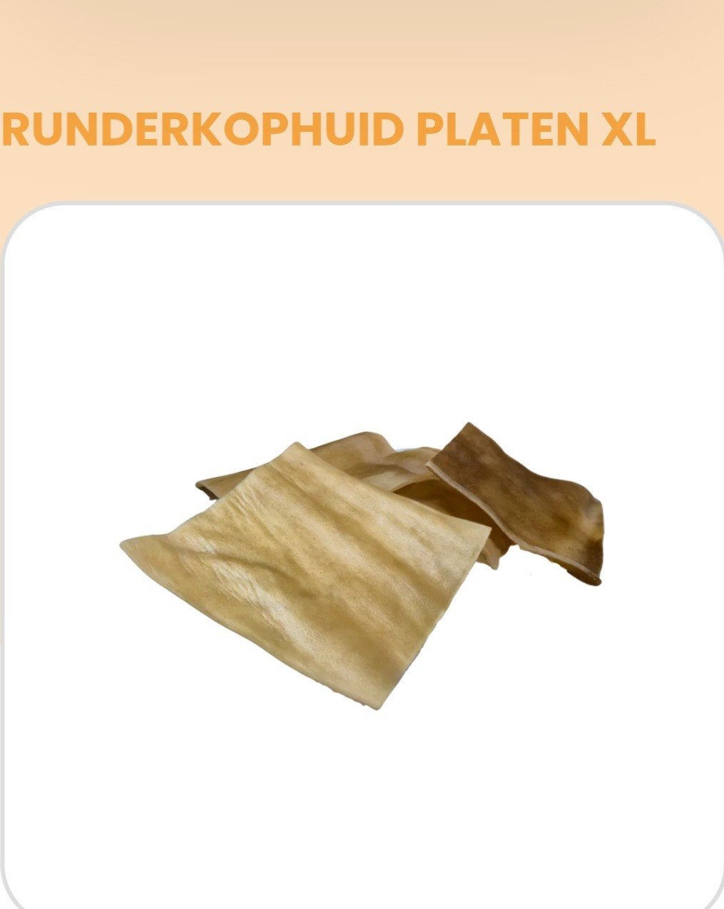 Runderkopplaat per 2 stuks, Ophalen of Verzenden, Hond