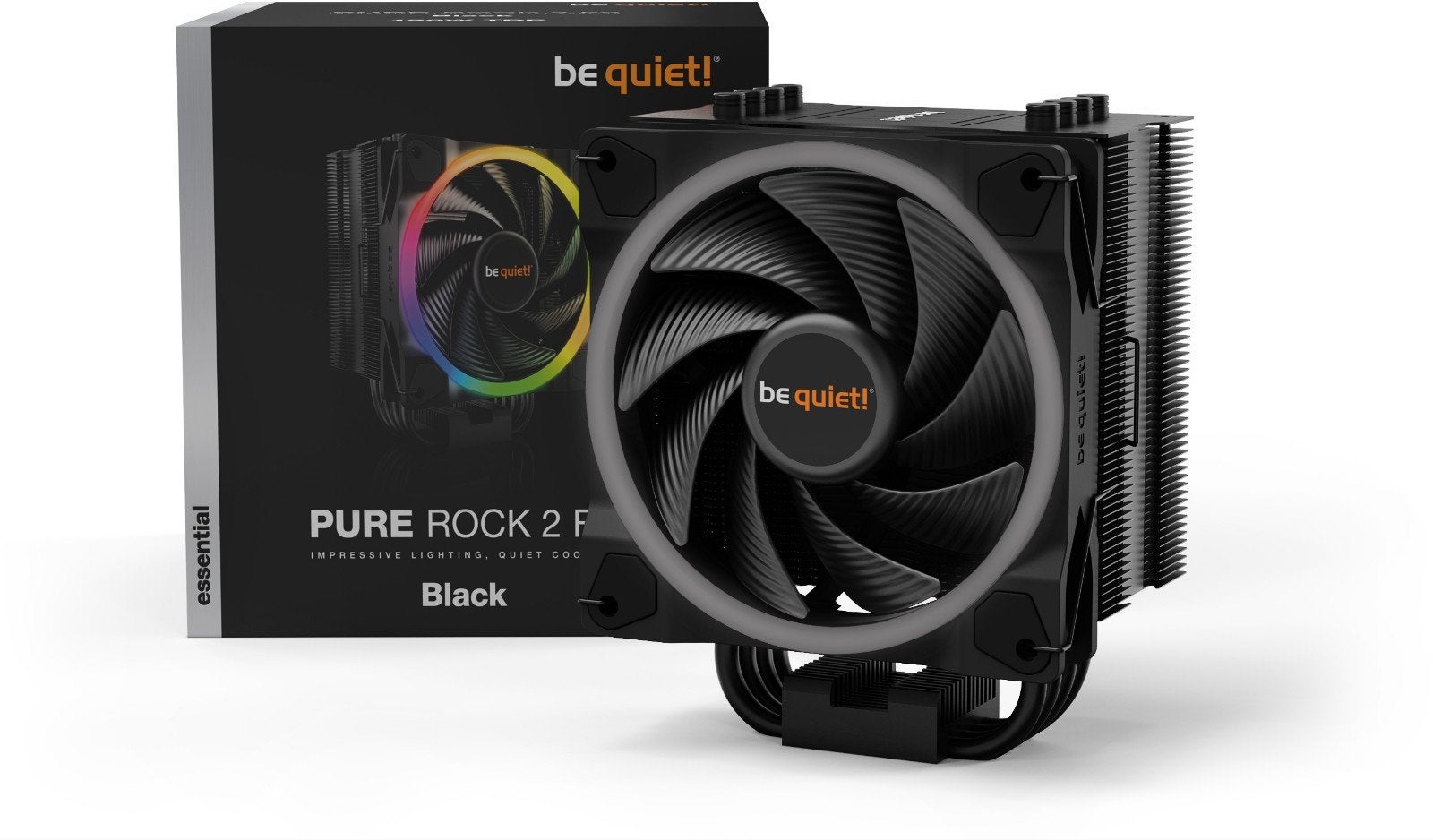 Be Quiet! Pure Rock 2 FX Black CPU-koeler, Ophalen, Zo goed als nieuw, Luchtkoeling