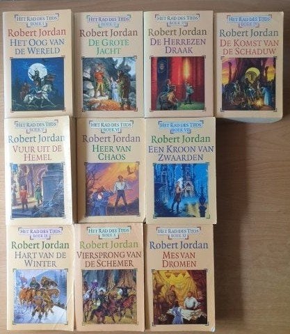 Robert Jordan - 10x Het Rad des Tijds, Verzenden, Gelezen, Robert Jordan