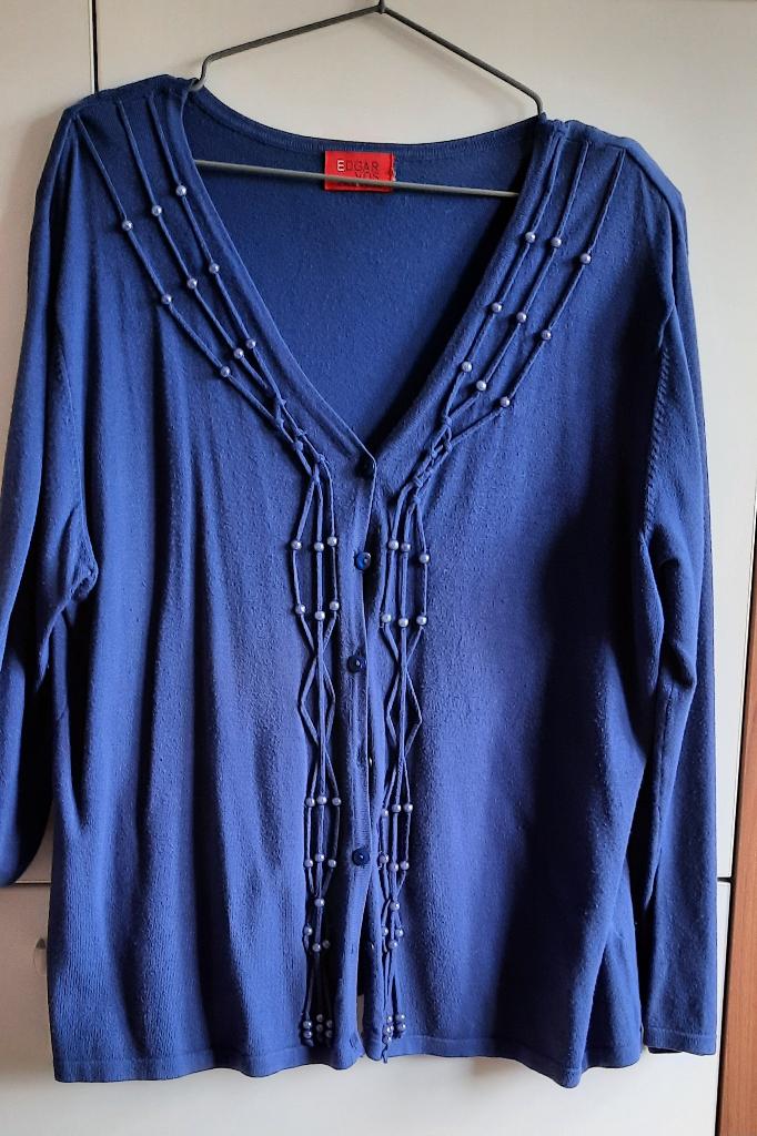 Edgar Vos vest, Paars, Maat 42/44 (L), Gedragen, Edgar Vos