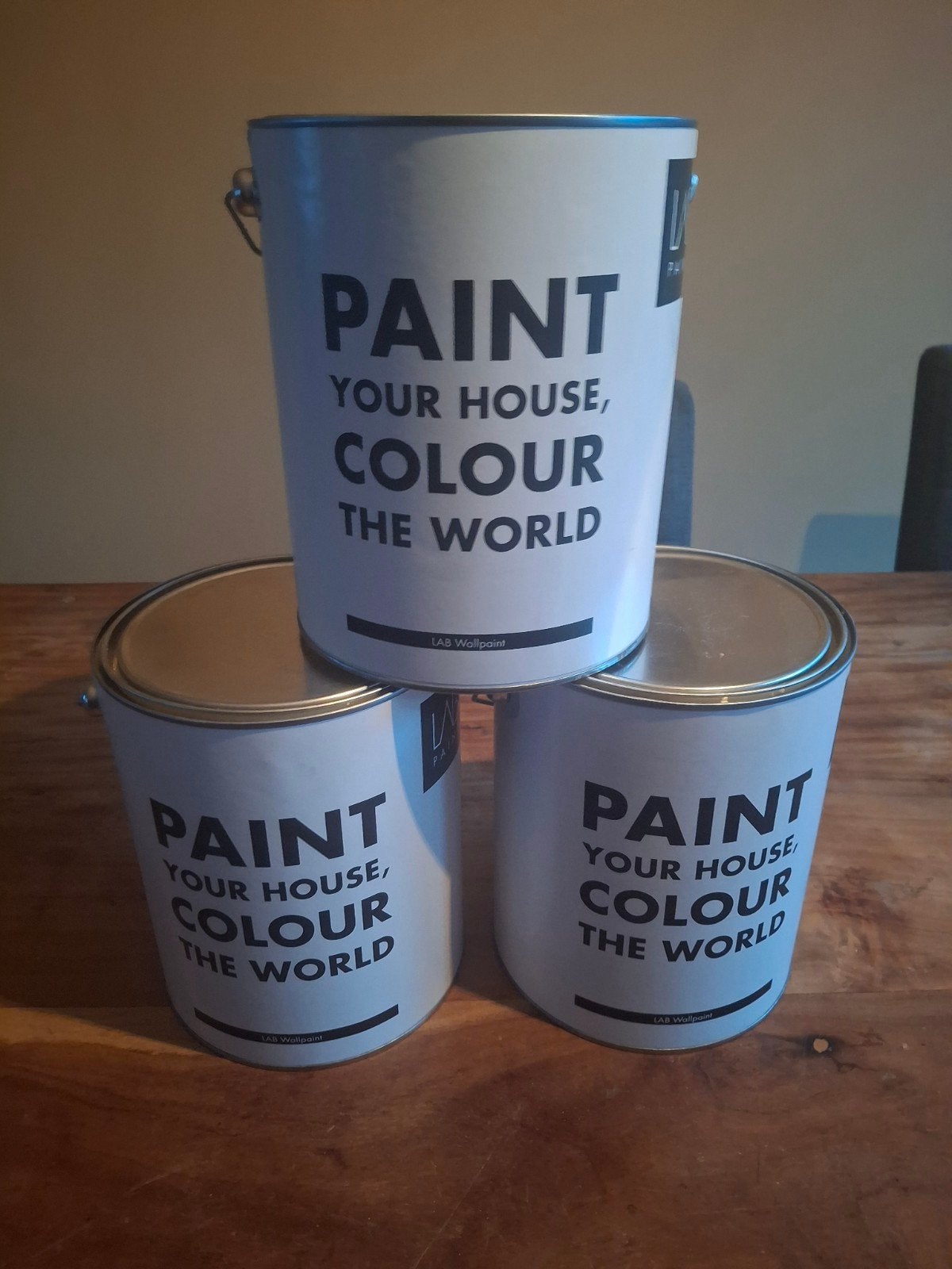 3x LAB Paint Muurverf 5L - Limited Edition Mocha, Ophalen, Bruin, 5 tot 10 liter, Nieuw