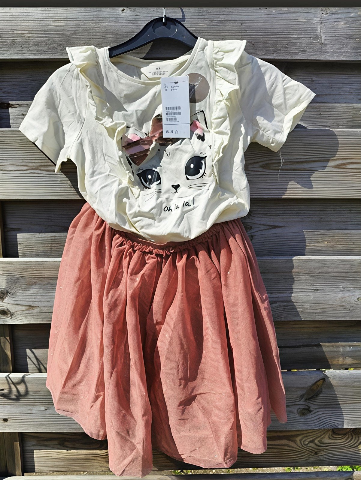 Nieuw setje 134/140 kat tutu H&M, Ophalen of Verzenden, Nieuw
