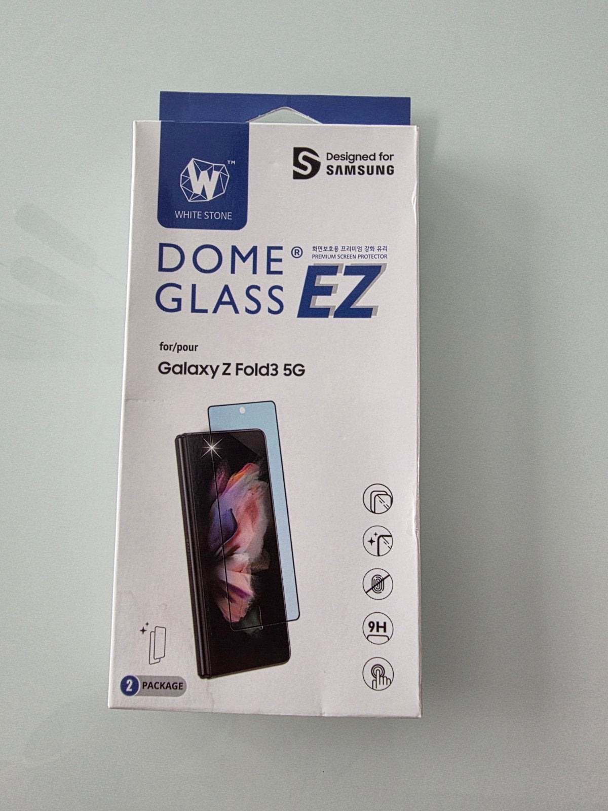 White Stone Dome Glass EZ Screenprotector Galaxy Z Fold 3, Ophalen of Verzenden, Nieuw, Overige modellen, Screenprotector