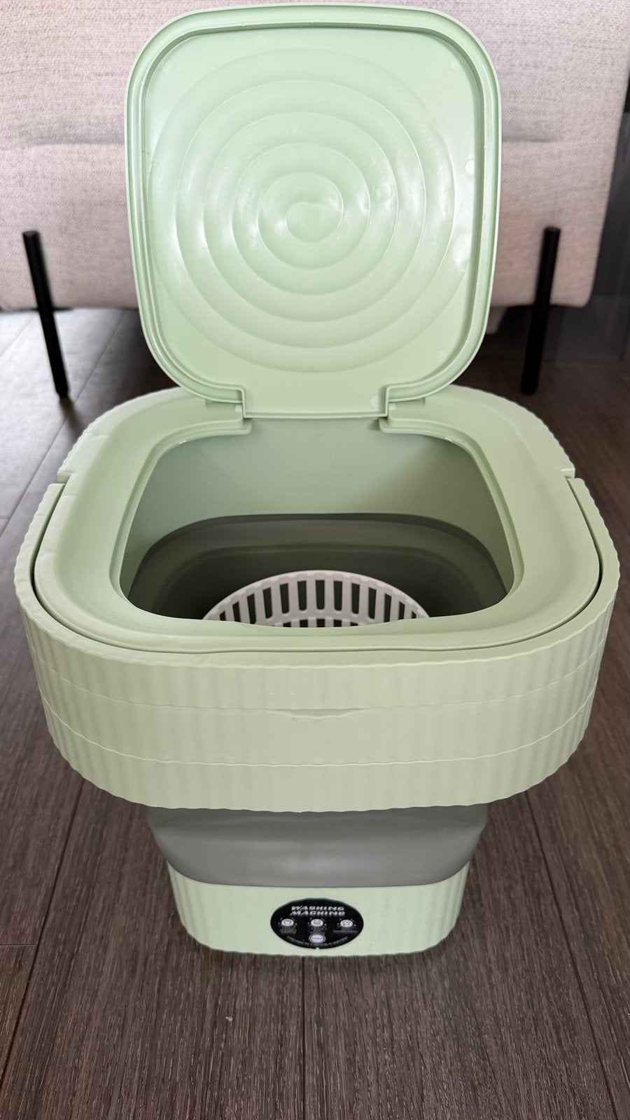 Opvouwbare camping-wasmachine met centrifuge, Ophalen, Zo goed als nieuw