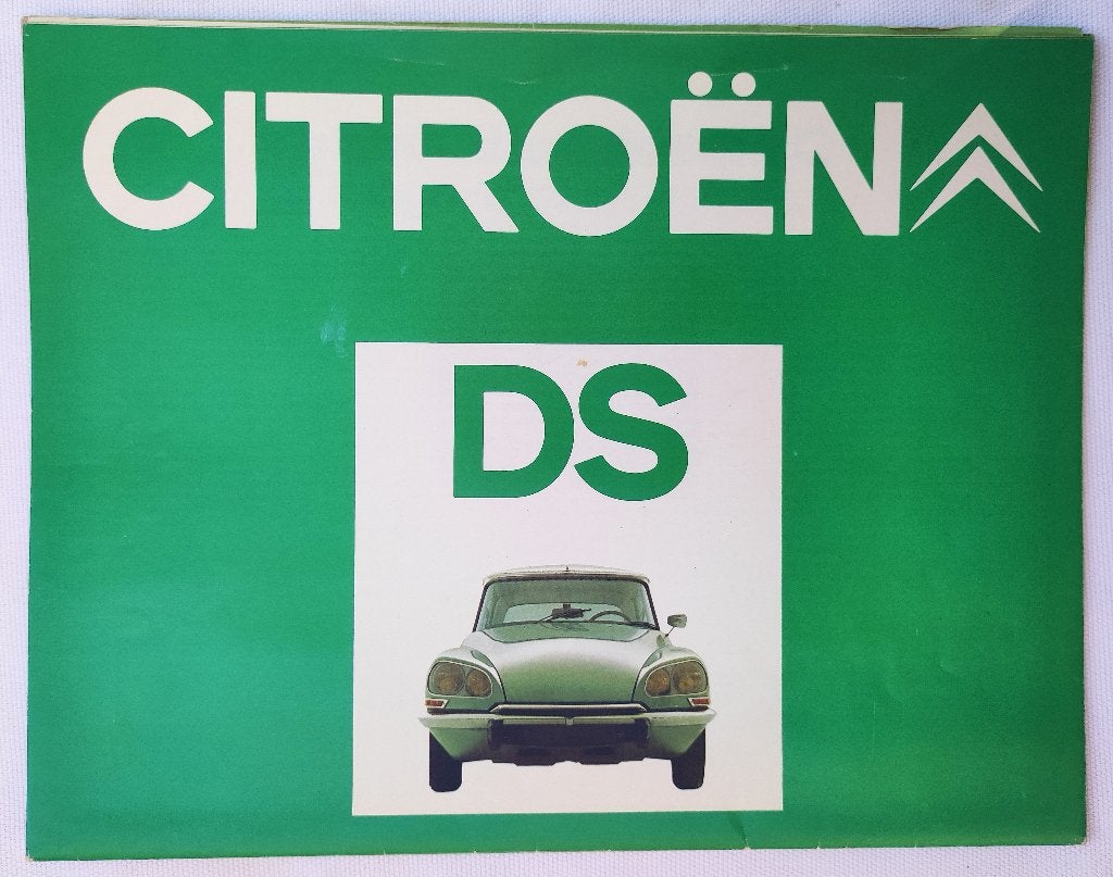 Zeldzame 1972 Citroën DS Poster Brochure, Boeken, Ophalen of Verzenden, Zo goed als nieuw, Citroën