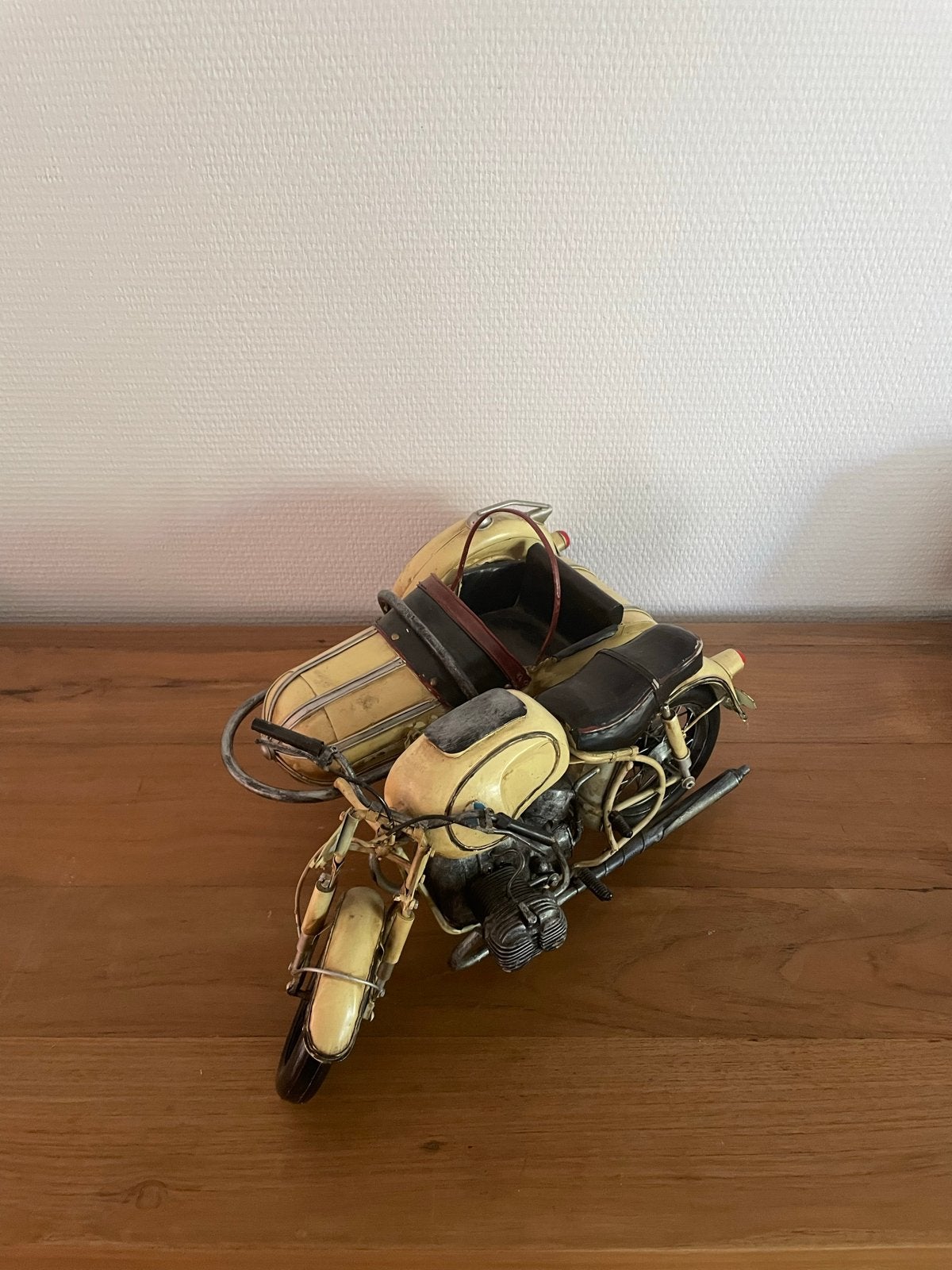 Vintage BMW Motor met Zijspan Model, Overige merken, Gebruikt, 1:32 tot 1:50, Overige typen