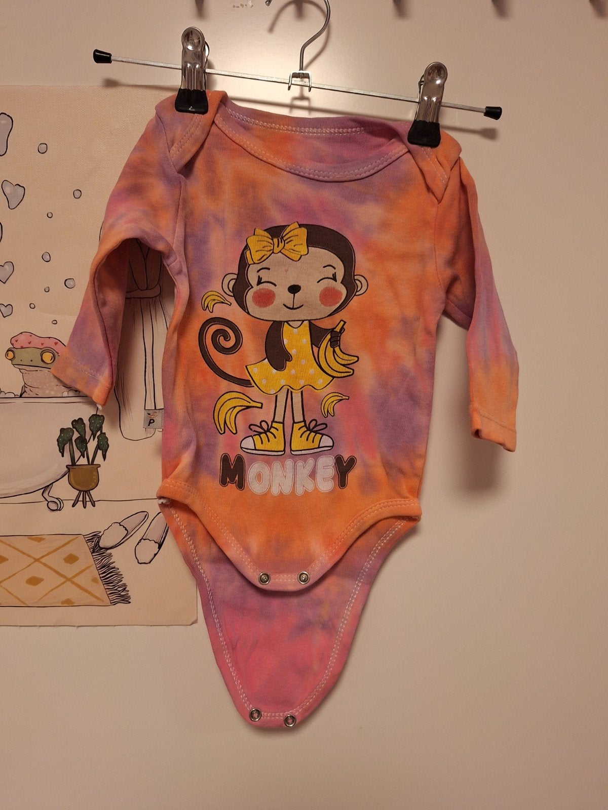 indeknoop - monkey romper maat 80, Kinderen en Baby's, Babykleding | Maat 80, Verzenden, Jongetje of Meisje, Shirtje of Longsleeve