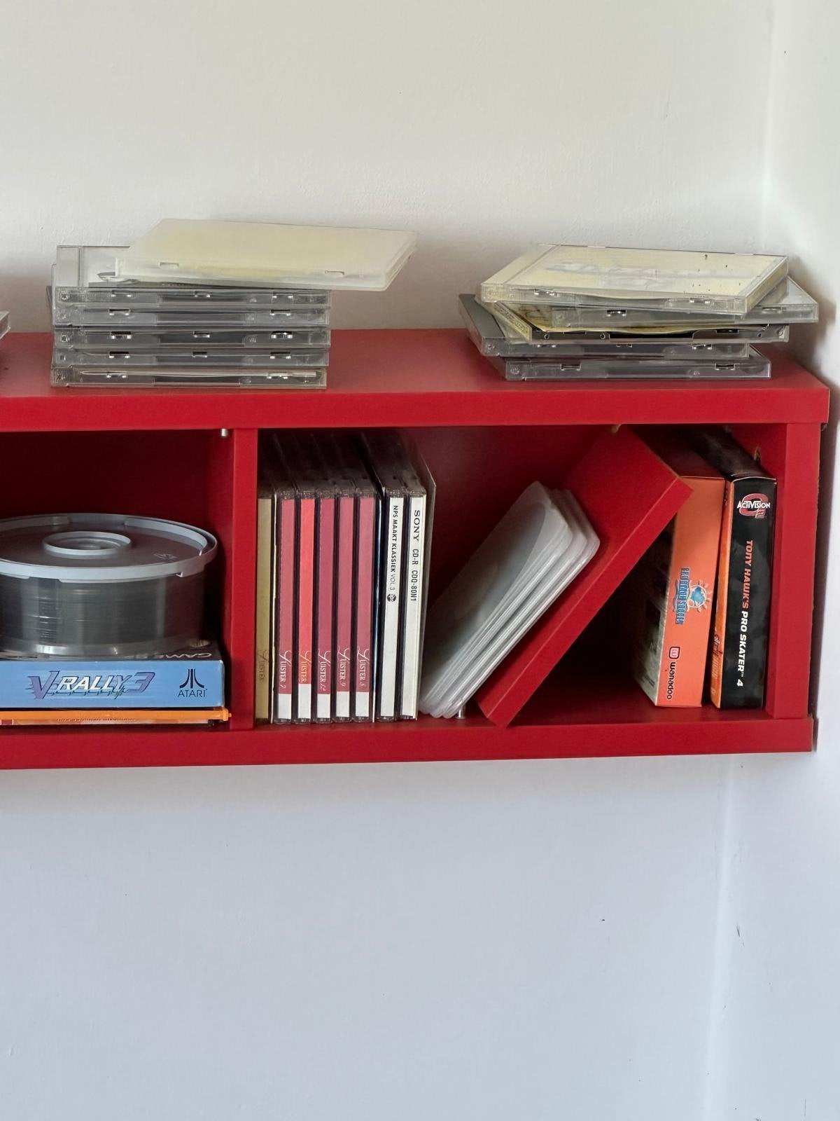 CD-kastje, liggend of staand gebruiken, 200x20x17cm (hxbxd), Ophalen, Gebruikt