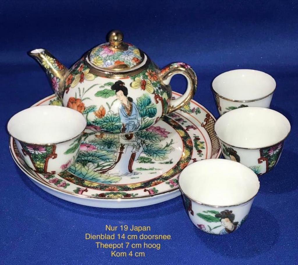 Decoratief Porseleinen Mini Servies - Japans Design, Ophalen