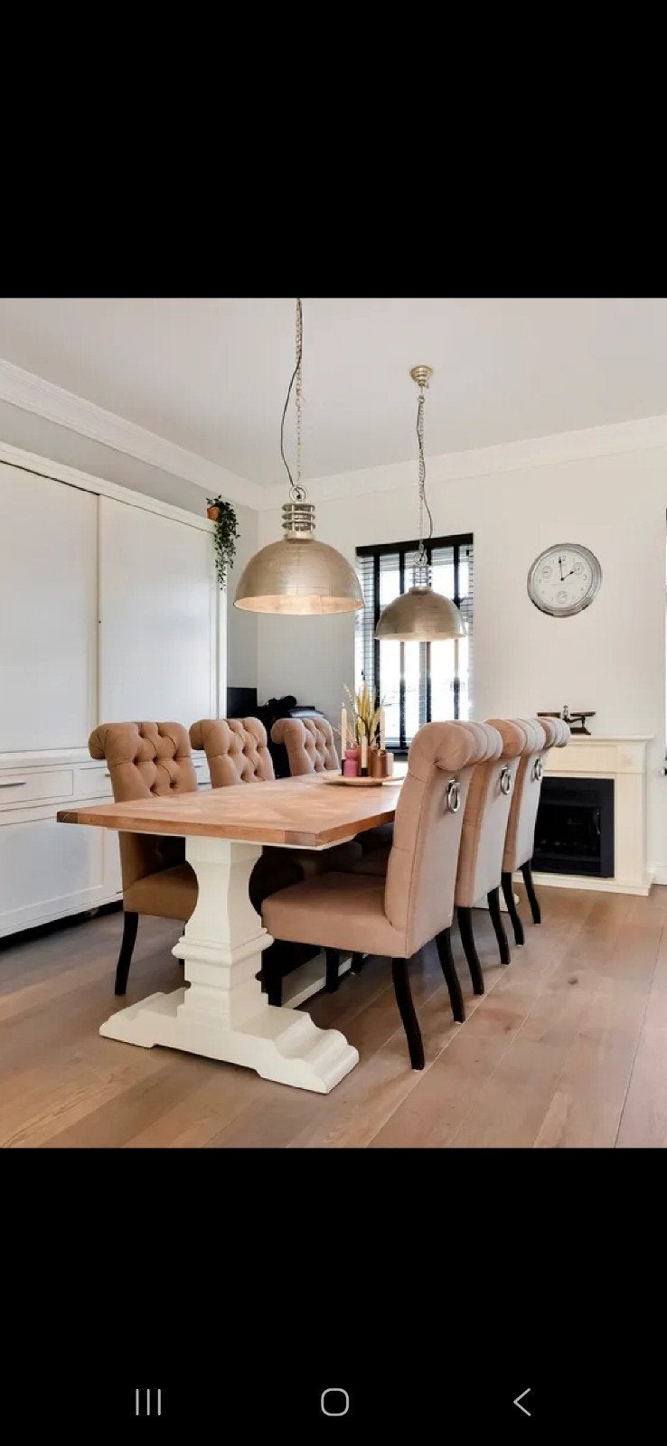 Landelijke eettafel 260cm lang, Huis en Inrichting, Ophalen