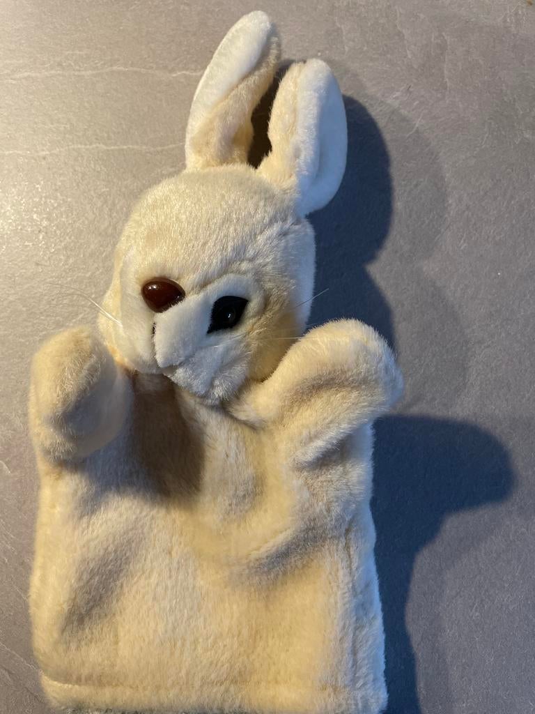 Leuke handpop konijn voor poppenkast, Kinderen en Baby's, Speelgoed | Knuffels en Pluche, Ophalen of Verzenden, Zo goed als nieuw
