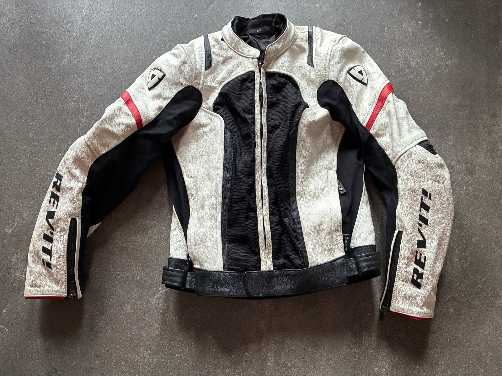 Rev'it! leren combipak (jas en broek) - Dames, Motoren, Ophalen of Verzenden, Tweedehands, Dames, Combipak