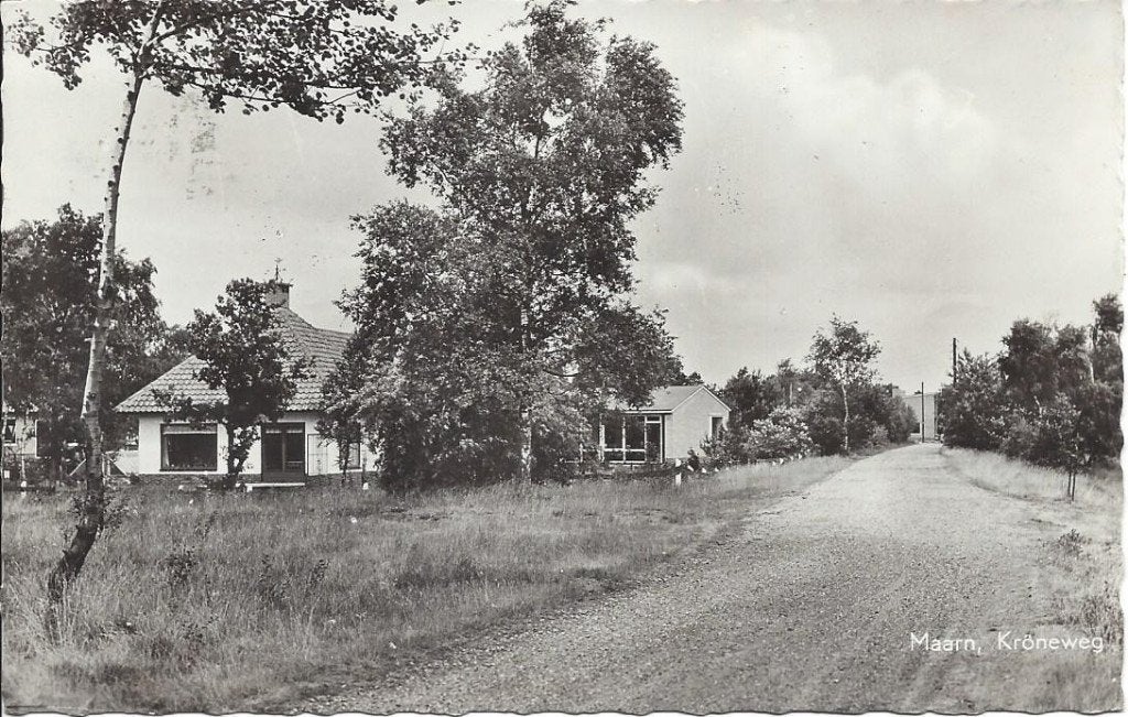 Maarn (Utr.) Kröneweg, gelopen 1960, Ophalen of Verzenden, 1940 tot 1960, Gelopen, Utrecht