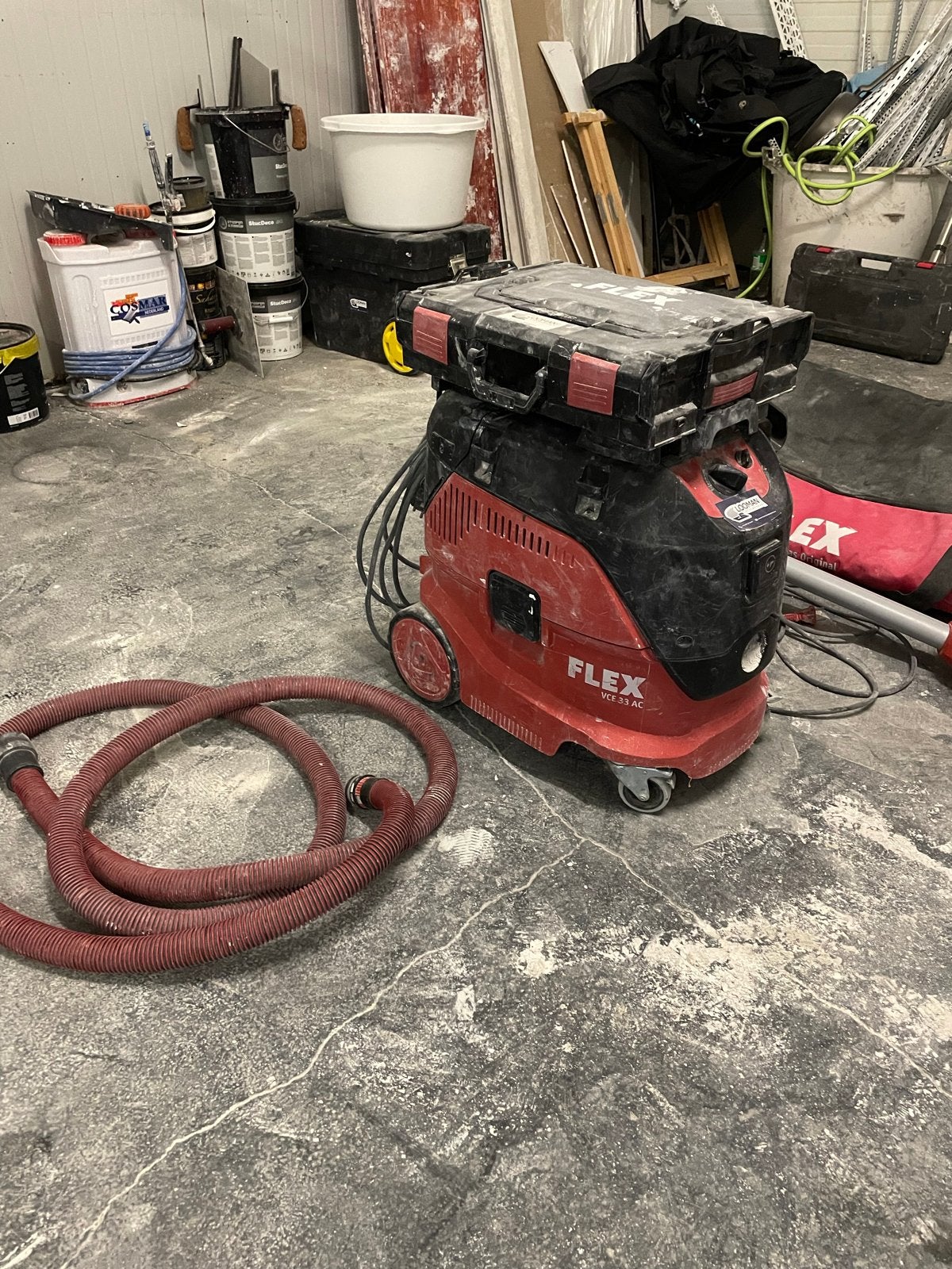 FLEX GE 5 R Schuurmachine & stofzuiger VCE 33 AC, Ophalen of Verzenden, Gebruikt, Minder dan 600 watt, Overige typen